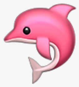 #pink #dolphin #pinkdolphin #freetoedit - Pink Dolphin Cartoon, HD Png Download, Transparent PNG