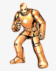 Armadura Dourada Homem De Ferro - Iron Man Original Gold Armor, HD Png Download, Transparent PNG