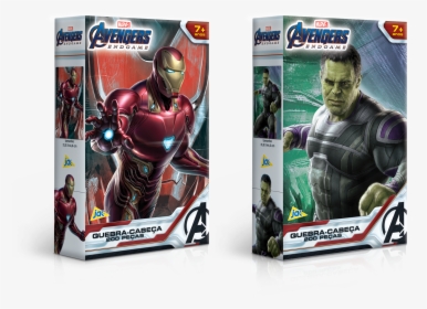 Quebra-cabeça Vingadores 200 Peças Homem De Ferro E - Homem De Ferro De Vingadores Ultimato, HD Png Download, Transparent PNG