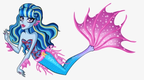 Mermaid Drawing Monster - Monster High Mermaid Girl, HD Png Download, Transparent PNG