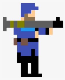Pixel Art Ww2 Soldiers , Png Download - Tf2 Soldier Pixel Art, Transparent Png, Transparent PNG