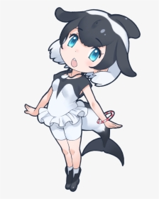 Commerson S Dolphinoriginal - Short Beaked Common Dolphin Kemono Friends, HD Png Download, Transparent PNG