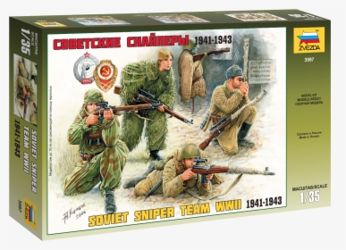 Zvezda 6193 1 72 Soviet Snipers, HD Png Download, Transparent PNG