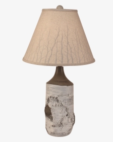 Birch Table Lamp With Branch Silhouette Shade - Lamp, HD Png Download, Transparent PNG