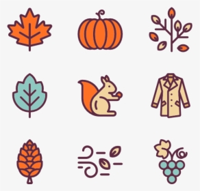 Fall Icons Clipart, HD Png Download, Transparent PNG