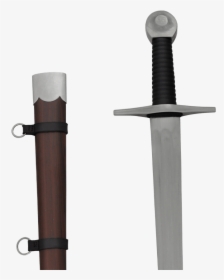 Single Handed Knight Broadsword - Sword, HD Png Download, Transparent PNG