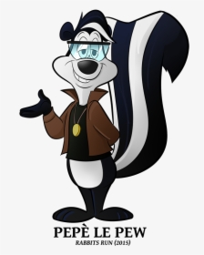 Transparent Pepe Le Pew Clipart - Bugs Bunny And Pepe Le Pew, HD Png Download, Transparent PNG
