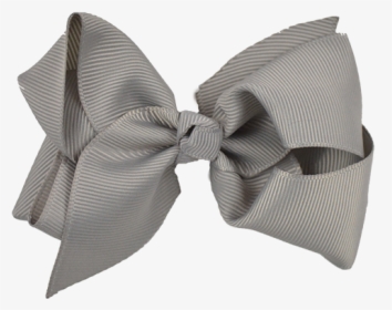 Grey Ribbon Png Image Transparent - Grey Bow Png, Png Download, Transparent PNG