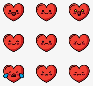Heart Emoticons - Vector Graphics, HD Png Download, Transparent PNG