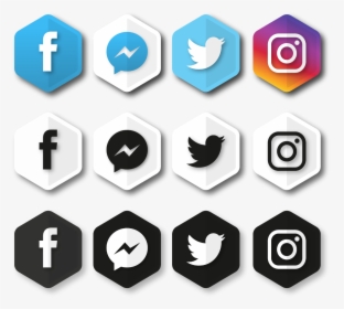 Transparent Twitter And Instagram Png - Social Media Pages Png, Png Download, Transparent PNG