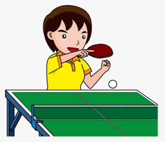 Ping Pong Clipart Table Tennis Player - Play Ping Pong Clipart, HD Png Download, Transparent PNG