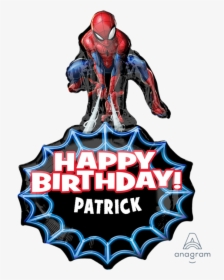 Happy Birthday Spiderman Sticker, HD Png Download, Transparent PNG