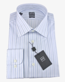 Ike Behar Blue Crystal Striped Shirt - Formal Wear, HD Png Download, Transparent PNG