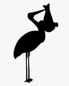 Stork Cake Topper Clipart , Png Download - Stork Baby Boy Png, Transparent Png, Transparent PNG