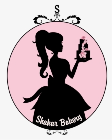 Transparent Female Baker Clipart - Silhouette Logo For Cakes, HD Png Download, Transparent PNG