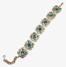 Vintage Kjl Kenneth Jay Lane Aqua Blue Crystal Bracelet - Body Jewelry, HD Png Download, Transparent PNG