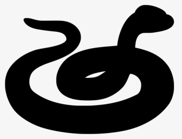 Transparent Reptiles Png - Snake Silhouette Clipart, Png Download, Transparent PNG