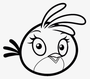 Innovative Red Angry Bird Coloring Pages Given Newest - Stella Coloring Angry Birds, HD Png Download, Transparent PNG