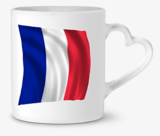 Mug Coeur Drapeau Français Par Mebarek Refai - Beer Stein, HD Png Download, Transparent PNG