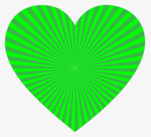 Starburst Heart - Cliparts Of Yellow Green Heart, HD Png Download, Transparent PNG