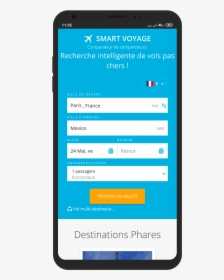 Comparateur De Vol Smartvoyage - Smartphone, HD Png Download, Transparent PNG
