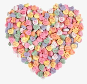 Candy Hearts In The Shape Of A Heart, HD Png Download, Transparent PNG