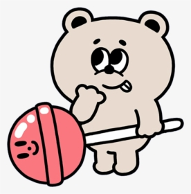 Bear Lollipop Candy Mochi Kawaii Cute Softbot Png Clipart - 指先 から 本気 の 熱情 無料, Transparent Png, Transparent PNG