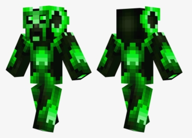 Green Foxy Minecraft Skin, HD Png Download, Transparent PNG