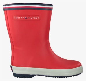 Red Tommy Hilfiger Rain Boots T3x6 30250 Rainboot - Regenlaarzen Tommy Hilfiger Kind, HD Png Download, Transparent PNG