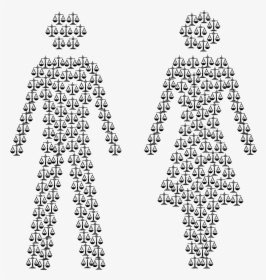 Gender Equality Male And Female Figures Clip Arts - Gender Equality Symbol, HD Png Download, Transparent PNG