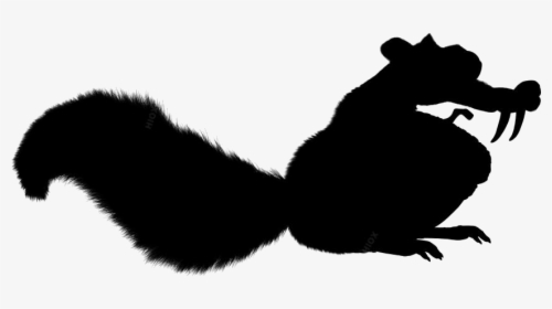 Ice Age Squirrel Silhouette, HD Png Download, Transparent PNG