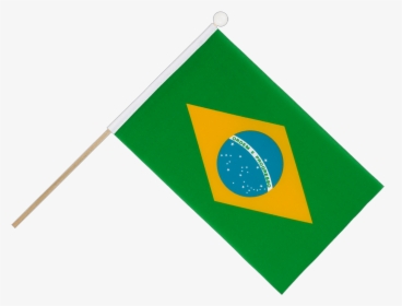 Mini Hand Waving Flag Brazil , Png Download - Brazil Waving Flag Transparent Background, Png Download, Transparent PNG