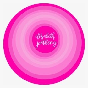 Off Center Fade Circle Personal Logo Pink - Black Jack Table, HD Png Download, Transparent PNG