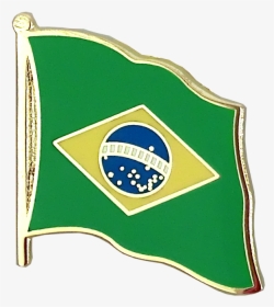 Brazil Flag Lapel Pin - Brazil Flag Lapel Png, Transparent Png, Transparent PNG