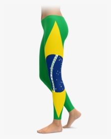 Brazilian Flag Leggings - Tentacle Leggings, HD Png Download, Transparent PNG