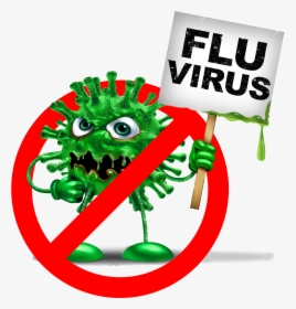 First Needle-free Injector For Influenza In Canada - Cartoon Animated Flu Virus, HD Png Download, Transparent PNG