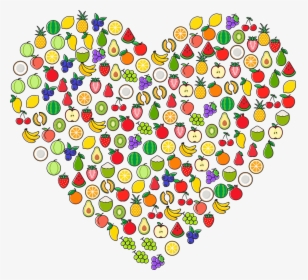Fruit Icons Heart Free Photo - Circle, HD Png Download, Transparent PNG