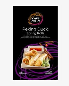 Peking Duck Quad Copy - Cafe Asia Vegetable Spring Rolls, HD Png Download, Transparent PNG