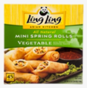 Ling Ling Asian Kitchen Mini Vegetable Spring Rolls - Ling Ling Spring Rolls Costco, HD Png Download, Transparent PNG