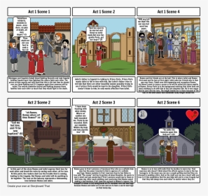 Romeo And Juliet Act 2 Scene 4 Comic Strip, HD Png Download, Transparent PNG