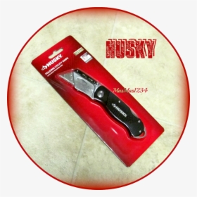 Husky Folding Lock-back Utility Knife Folding Design - Blade, HD Png Download, Transparent PNG