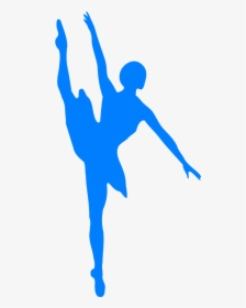 Dancer Transparent Blue - Ballet Dancer Silhouette, HD Png Download, Transparent PNG