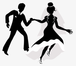 Ballet Dance, Silhouettes, Cnc, Stenciling, Envelopes, - Clipart Couple Running, HD Png Download, Transparent PNG