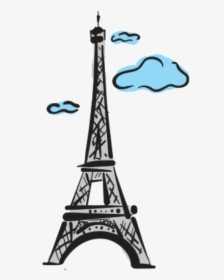 Cartoon Eiffel Tower Animated, HD Png Download, Transparent PNG