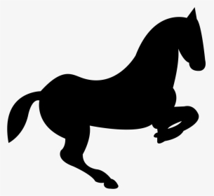 Jumping Horse With Foot Bend - Free Jumping Horse Icon, HD Png Download, Transparent PNG