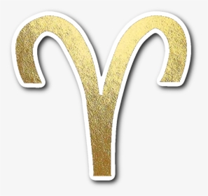 Aries Symbol Gold Png, Transparent Png, Transparent PNG