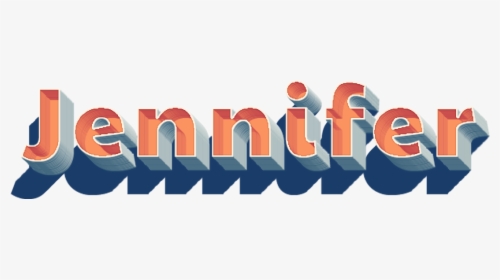 Jennifer 3d Letter Png Name - Graphic Design, Transparent Png, Transparent PNG