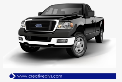 Ford Realistic Black Pickup Truck - 2004 Ford F150, HD Png Download, Transparent PNG