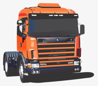 Transparent Truck Vector Clipart - Desenho Scania Em Cdr, HD Png Download, Transparent PNG