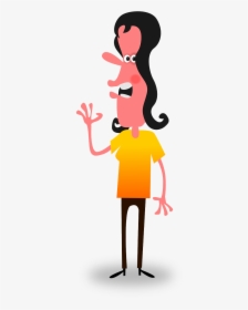 Weird Cartoon Girl, HD Png Download, Transparent PNG